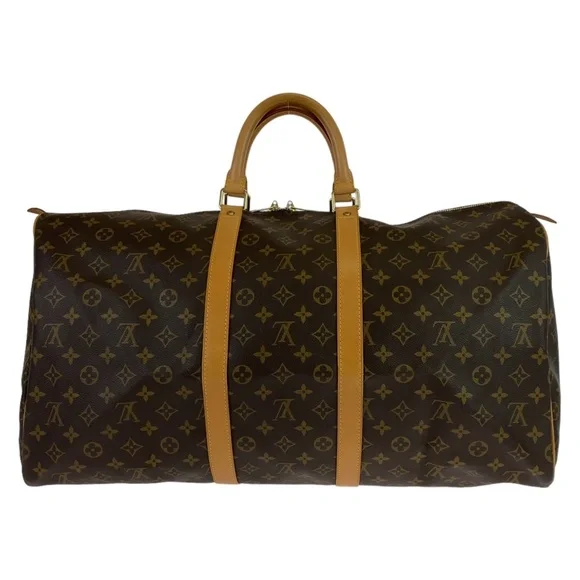 LOUIS VUITTON Louis Vuitton Monogram Keepall 55
Brown Gold Hardware M41424 Воg - Picture 2 of 8